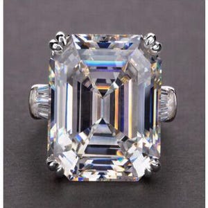 Pink Cubic Zircon 925 silver 14k white gold plated women&#39;s wedding ring.