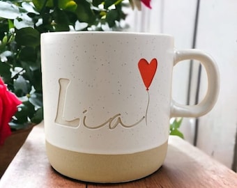 Tasse zum Valentinstag Personalisiert Geschenk Frau Mann Name Kaffeetasse Keramik Keramiktasse