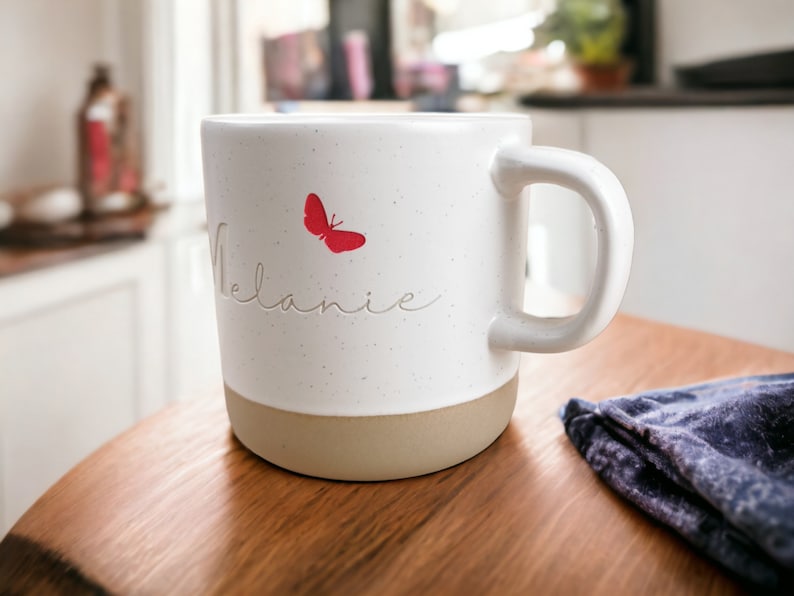 Tasse mit Gravur, Personalisiert, Geschenk, Valentinstag Frau Mann, Name, Kaffeetasse Keramik, Keramiktasse Bild 1