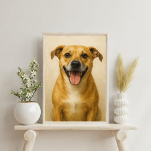 Aangepast huisdierportret | Gepersonaliseerde hond en kat kunst van foto| Cadeau olieverfschilderijstijl| Huisdiergedenkteken | Digitale download of muurkunst op canvas