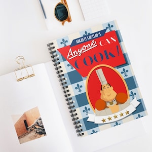 Retro-design notebook: ‘Anyone Can Cook’ inspired by Ratatouille | Spiral binding