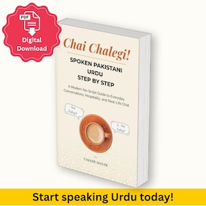 Chai Chalegi ! Guide ourdou pakistanais parlé | Apprendre l'ourdou romain | Guide de conversation pour débutants, téléchargement PDF