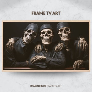Skeletons Frame TV Art Halloween Skeletons Halloween Frame TV Funny Skeletons Samsung Frame tv art Funny Halloween tv Art Frame TV Halloween