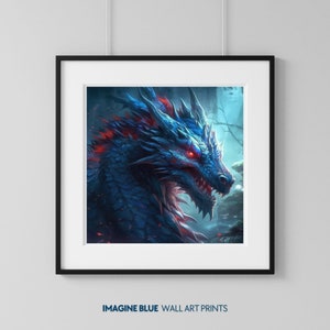 Dragon Digital Download Fantasy Wall Art Print Dragon Wall Art Printable Dragon Printable Poster Fantasy Art Wall Decor Living Room Decor