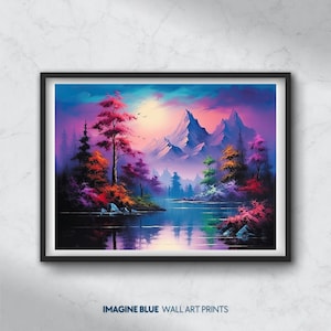 Modern Wall Art Printable Landscape Abstract Wall Art Print Digital Download Landscape Abstract Fantasy Wall Decor Modern Living Room Decor