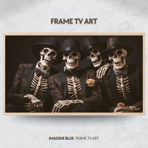 Frame TV Art Halloween Skeletons Halloween Frame TV Funny Skeletons Samsung Frame tv art Funny Halloween tv Art Frame TV Halloween Skeletons