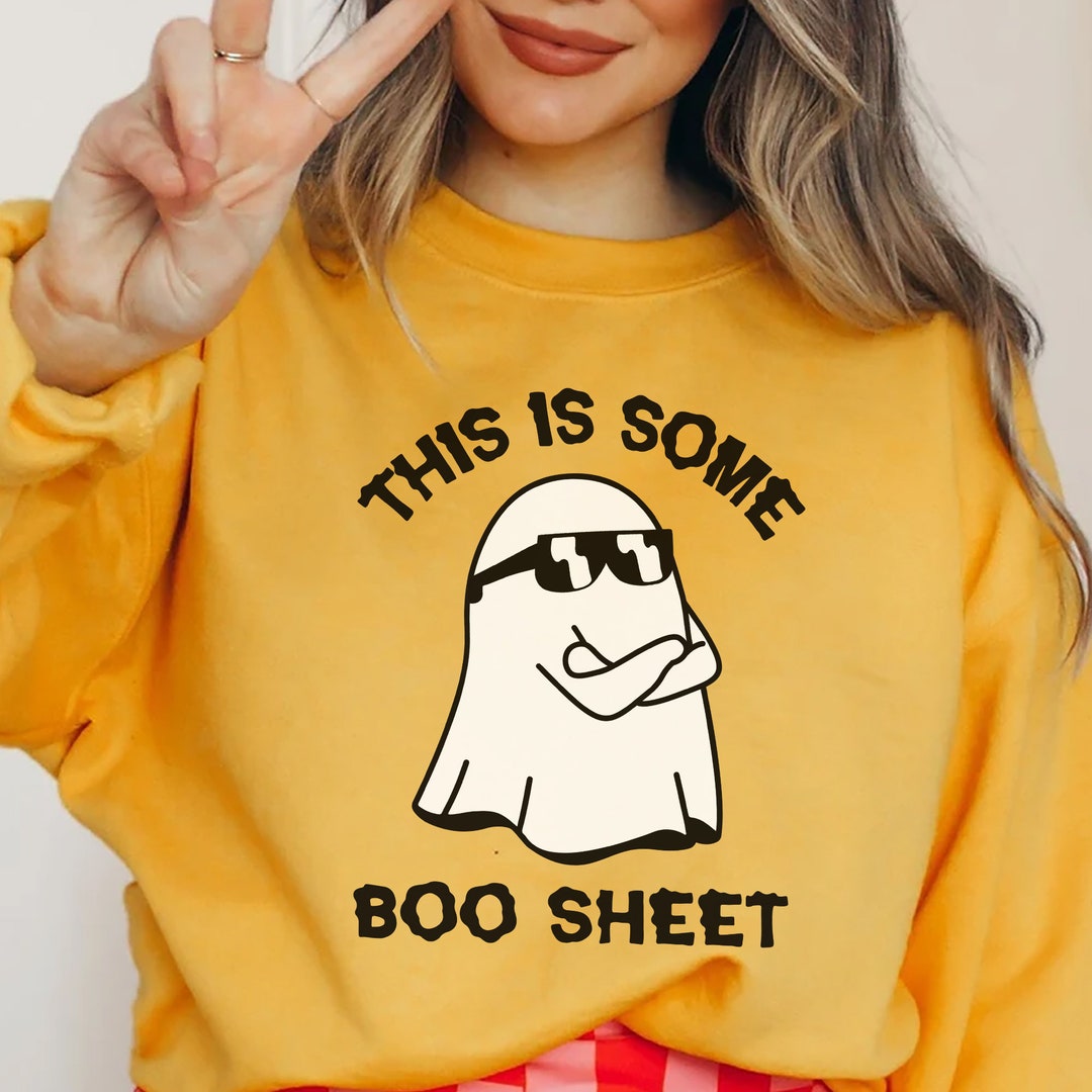 This is Some Boo Sheet Cute Ghost Sweatshirt Halloween Cool Etsy UK