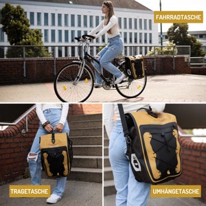 Monsterando Travel-Monster 2-in-1 Fahrradtasche Stilvolle und Vielseitige Begleitung für deine Abenteuer Bild 4