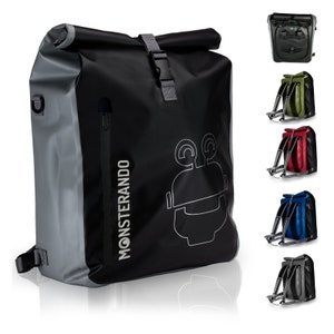 Travel-Monster 3in1 Bike Bag Plus Dein Vielseitiger Begleiter für den Alltag und auf Touren Schwarz