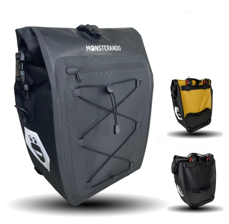 Monsterando Travel-Monster 2-in-1 Fahrradtasche Stilvolle und Vielseitige Begleitung für deine Abenteuer Bild 2