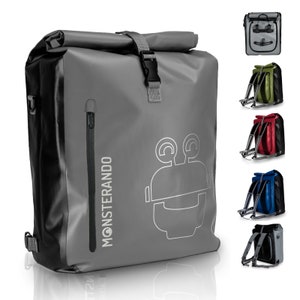 Travel-Monster 3in1 Bike Bag Plus Dein Vielseitiger Begleiter für den Alltag und auf Touren Grau