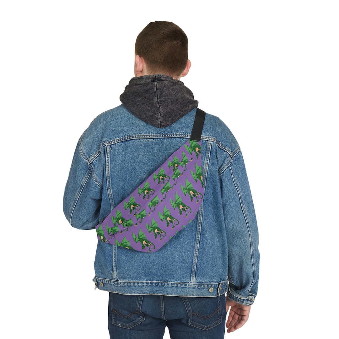 Dragon Sling Bag Belt Bag Crossbody Bag Purple Etsy