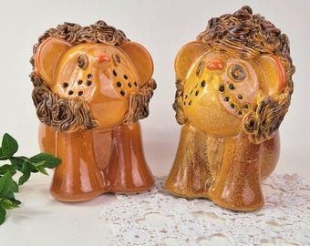遊ぶ子ライオンの置物彫刻陶器、マジョリカ - Etsy 日本