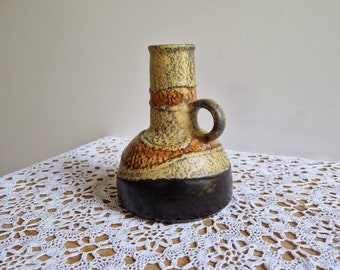Vintage Ceramic Fat Lava Vase Retro Modernist Lava Vase Mid-Century Whimsy Decor Contemporary Ceramic Vase Vintage Fat Lava Vase