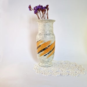 Vintage Ceramic Vase Handmade by Lívia Gorka Retro Brutalist Vase Rare Vintage Lava Glazed Ceramic Vase Mid-Century Vintage Home Decor