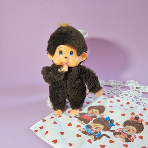 Vintage Monchhichi Doll Retro Plush Toy Vintage Japanese Monchhichi Toy Vintage Brown Monchhichi Plush Vintage Monchhichi Monkey Plush Toy