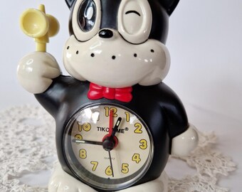 Vintage Norakuro Alarm Clock Retro Japanese Cartoon Decor Vintage