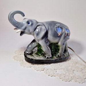 Vintage Elefant Nachtlampe Mid-Century Dekorative Lampe Retro Leuchte Lampe Vintage Elefant Nachtlampe Vintage Elefant Tischlampe