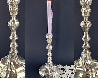 Antique Sterling Silver Taper Candle Holder Early-Century Candle Holder Vintage Sterling Silver Candlestick Holder