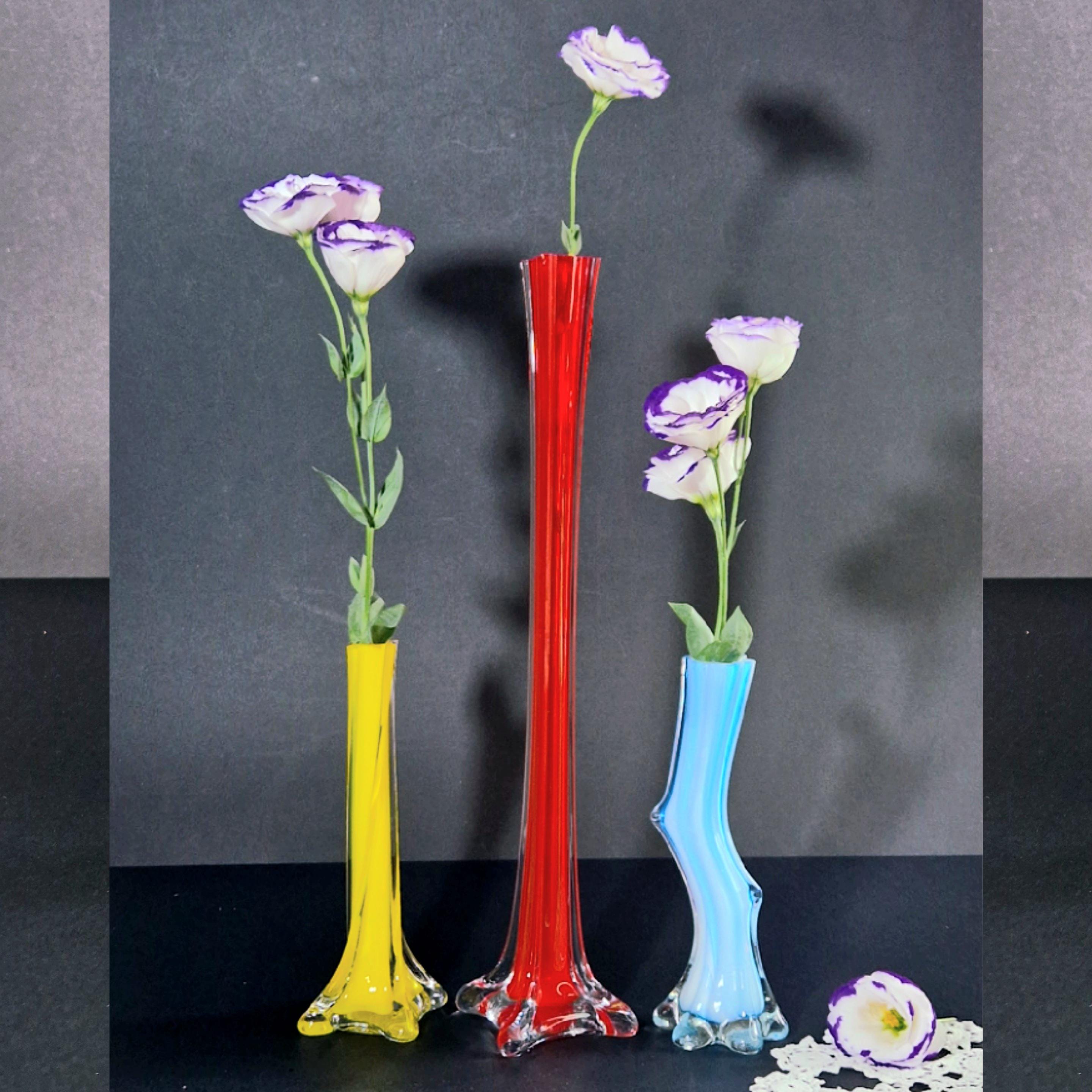 Czech Blue Vase - Etsy