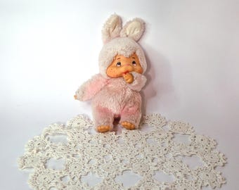 ヴィンテージピンクのモンチッチバニー：1970年代のセキグチ