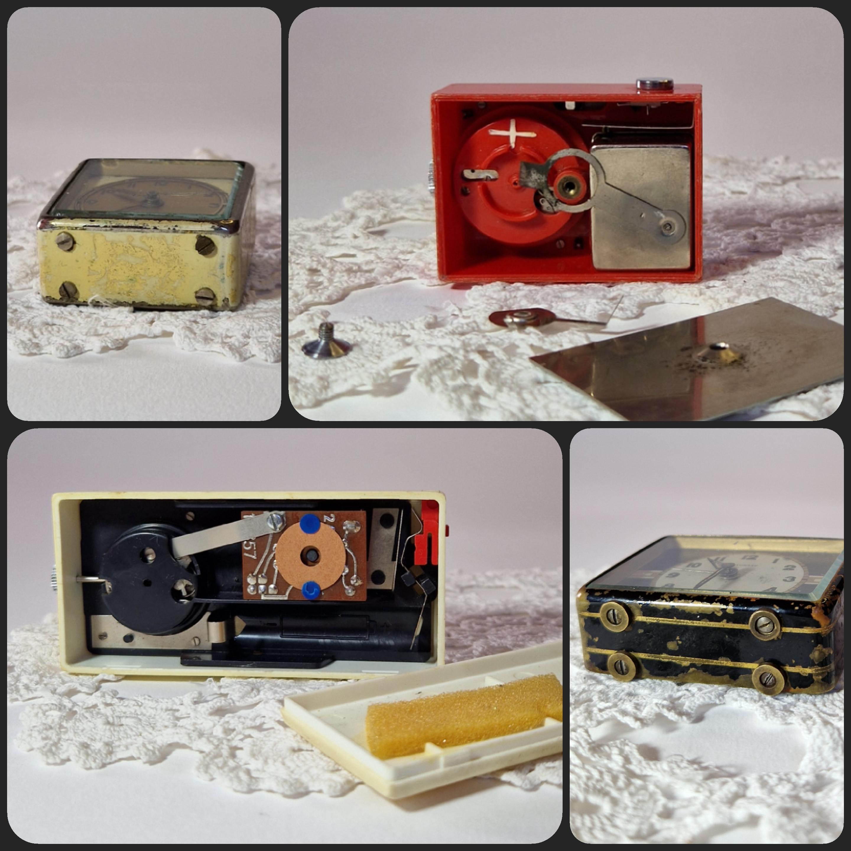 Vintage Mini Collectible Table Clocks Antique Clocks Vintage Miniature ...