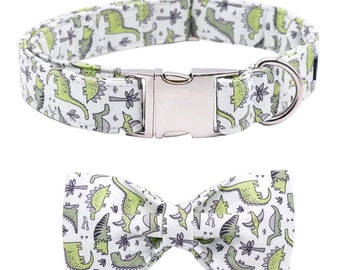 Dinosaur Dog Collar & Leash