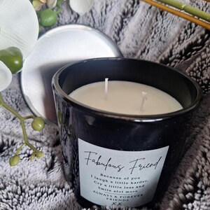 Fabulous Friend Luxury Candle - Double Wick, Scented Soy Wax Bluebell Forest