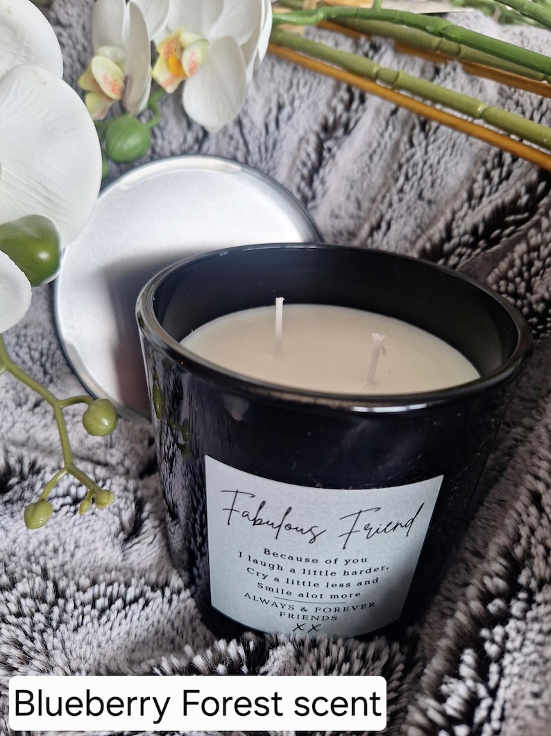 Fabulous Friend Luxury Candle - Double Wick, Scented Soy Wax Bluebell Forest