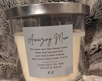 Amazing Mum Luxury Candle, Two-Wick Mother's Day Gift