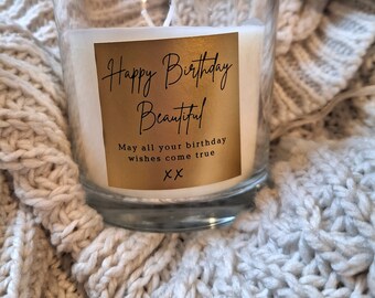 Happy Birthday Pomegranate Candle: Luxury Gift