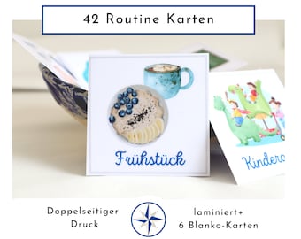 Puede incluir: Un conjunto de 42 tarjetas de rutina de doble cara para niños. Las tarjetas presentan ilustraciones coloridas y texto simple. Las tarjetas están laminadas e incluyen 6 tarjetas en blanco. Las tarjetas son perfectas para ayudar a los niños a aprender sobre las rutinas diarias.