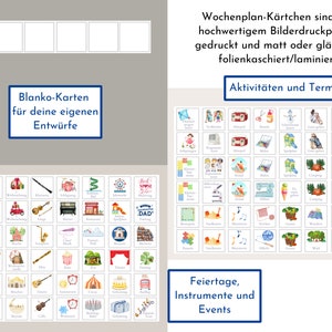 Magnetboard Wochenplan für Kinder und Teenager, Tagesplan mit 246 Routine Karten, Neodym-Magnete, Routineplan Meerestiere Bild 6