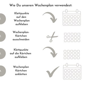 Personalisierter Wochenplan für Kinder und Teenager, 246 Wochenplan Karten, laminiert magnetisch, Klett, Geburtstag Geschenk Farben Beach Bild 9