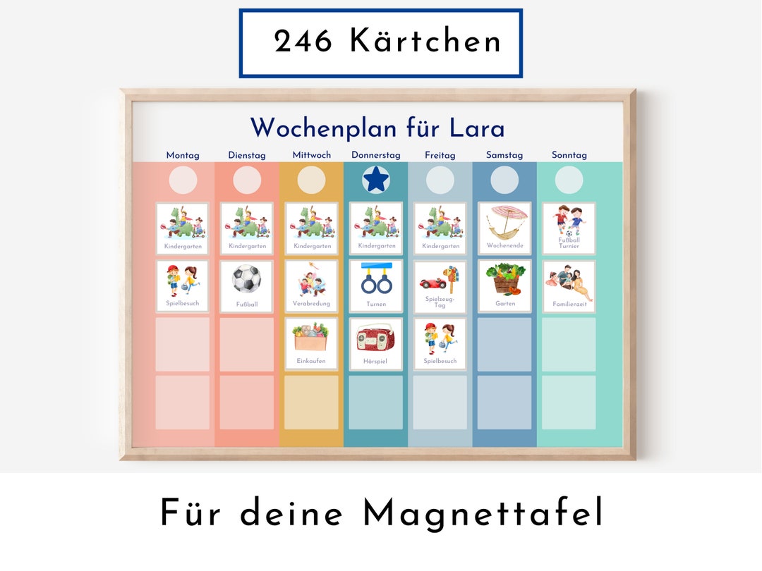 Wochenplan Kinder Magnet