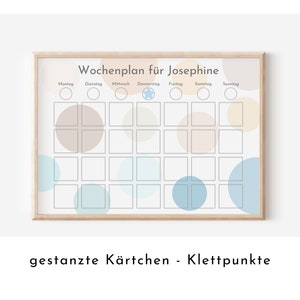 Personalisierter Montessori Wochenplan "Wasser und Sand", 246 Routine Karten, laminiert magnetisch, Routineplan für Kinder und Teenager