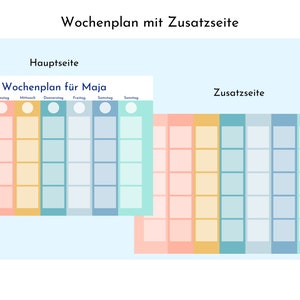 Personalized weekly plan Rainbow for children and teenagers, 288 routine cards, PDF instant download, routine plan according to Montessori image 4