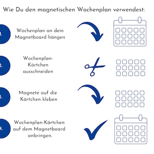 Magnetboard Wochenplan Boho personalisiert für Kinder, 246 Routine Karten, Neodym-Magnete, Montessori Routineplan von Familie Nordstern Bild 9