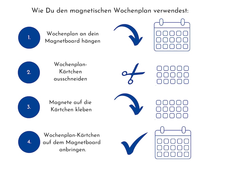 Magnetboard Wochenplan Boho personalisiert für Kinder, 246 Routine Karten, Neodym-Magnete, Montessori Routineplan von Familie Nordstern Bild 9