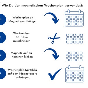 Magnetboard Wochenplan für Kinder und Teenager, Tagesplan mit 246 Routine Karten, Neodym-Magnete, Routineplan Meerestiere Bild 9