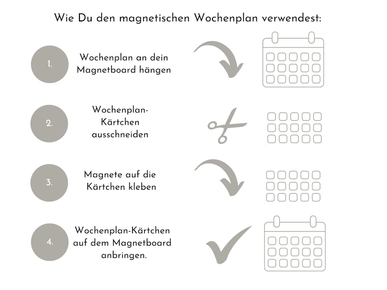 Magnetboard Wochenplan Baustelle personalisiert für Kinder, 246 Routine Karten, Magnete, Montessori Routineplan von Familie Nordstern Bild 9