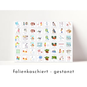 246 Wochenkärtchen, Aktivitätskarten, Wochenplan Kärtchen, Routine Karten nach Montessori, kompatibel mit Wochenplänen von Familie Nordstern