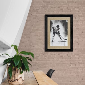 Hokey Player, arredamento per la camera da letto dei ragazzi, poster sportivi, stampe sportive, arte da parete sportiva, stampe di calcio, Fan Gift Art, arte da parete per ragazzi, carta da parati immagine 3