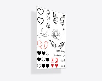 Two Of A Kind Temporary Tattoo Pack (Set of 2)