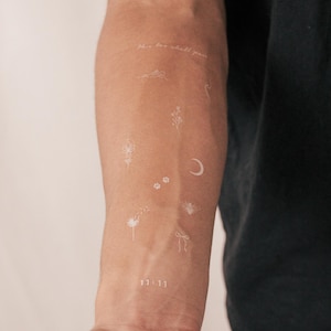 Weiß Ink Pack temporäres Tattoo (2er Set)