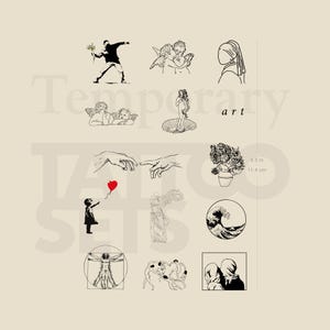 Art Pack Temporary Tattoo (Set of 2)