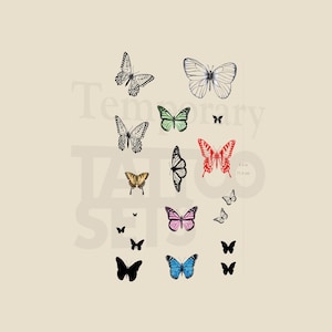 Butterfly Temporary Tattoo Pack (Set of 2)