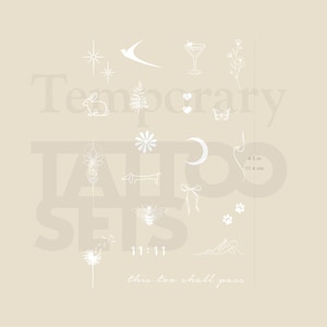 Tatuaggio temporaneo con inchiostro bianco (set da 2)