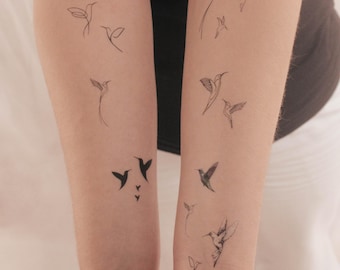 16 Kolibri temporäre Tattoo Pack (2er Set)