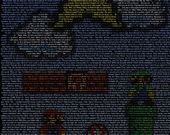 Póster manuscrito de la película Super Mario Bros. (2023)